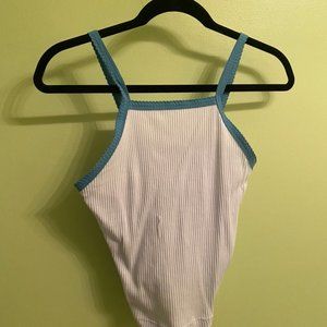 Wild Fable (Target) Light Blue & Dark Blue Cropped